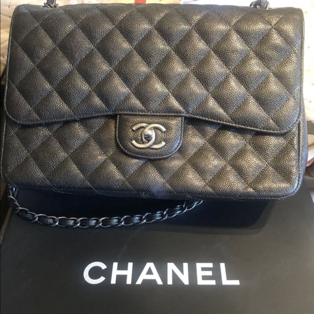 Special edition metal large Chanel bag